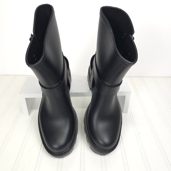 Jeffrey Campbell Controller Boots in Black Matte Silver Moto Boots US 8 - Picture 11 of 13
